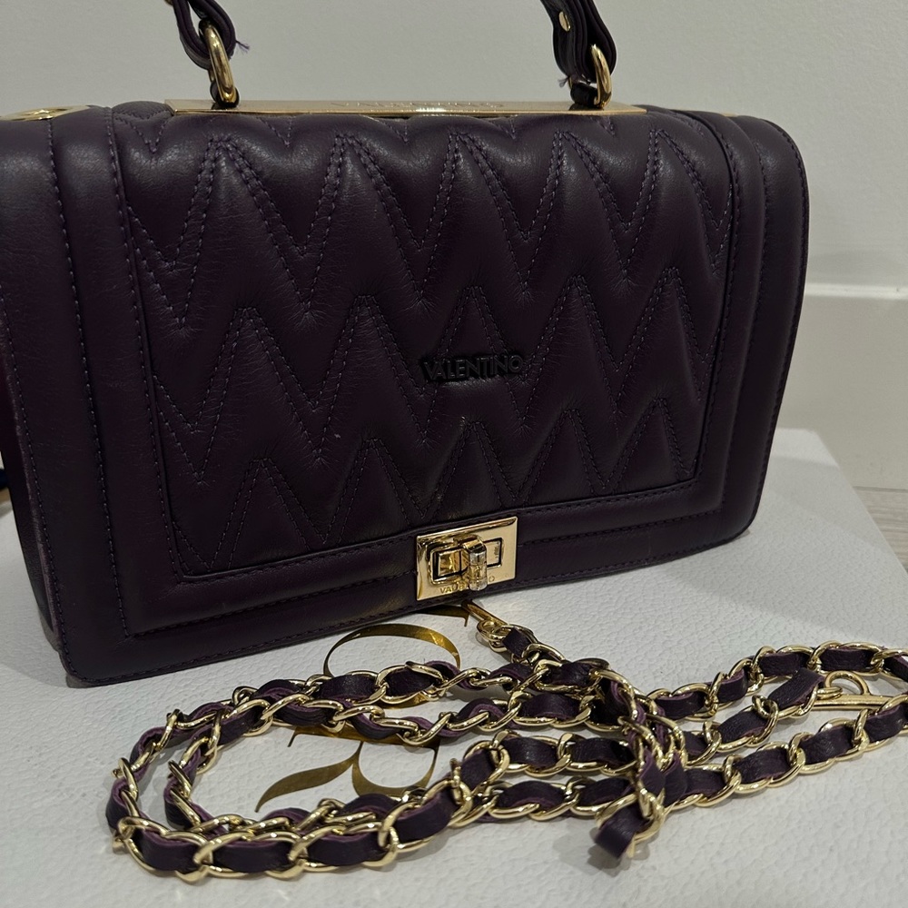 Purple and gold Valentino bag
